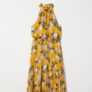 H&M Satin halterneck dress